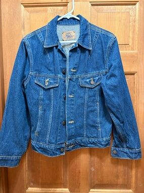 Vintage Plain Pockets denim jacket 14/16